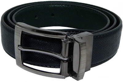 

Els Men Formal Black, Green Synthetic Reversible Belt