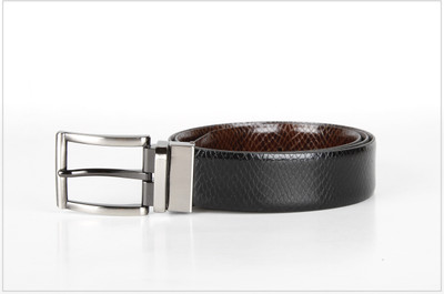 

Kara Men Formal Black, Brown Genuine Leather Reversible Belt