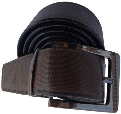 

P&E Men Formal Brown Artificial Leather Reversible Belt