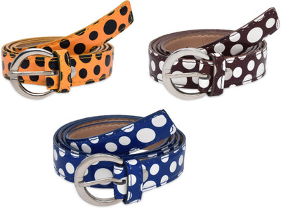 

SRS Women Casual Blue, Brown, Orange Artificial Leather Belt, Blue-brown-orange-36