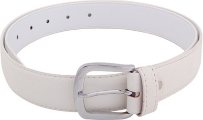 

Skyways Men Casual White Artificial Leather Belt, White-02