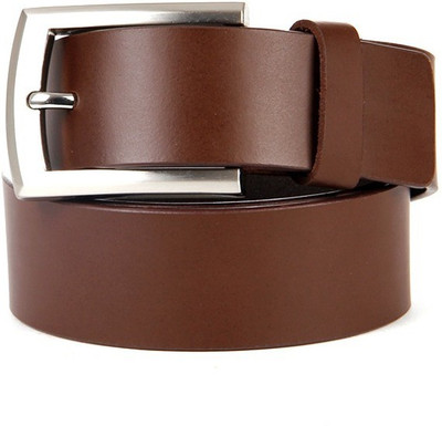 

Walletsnbags Men Formal Brown Genuine Leather Belt, B5-br