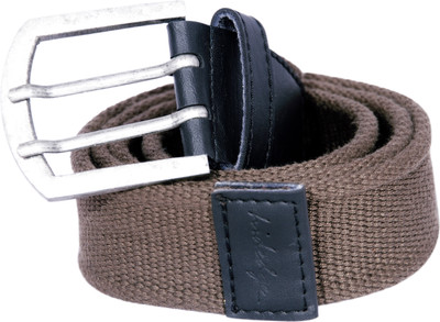 

Hidedge Men Casual Green Synthetic Belt, Khaki