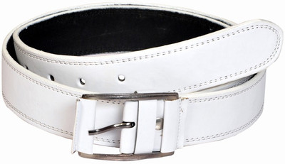 

Swan Collection Boys Casual, Evening White Artificial Leather Belt, K315w