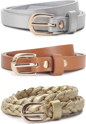 

United Colors of Benetton Women Gold, Silver, Brown Belt, 904