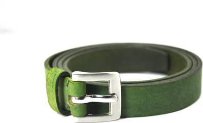 

Crapgoos Girls Green Genuine Leather Belt