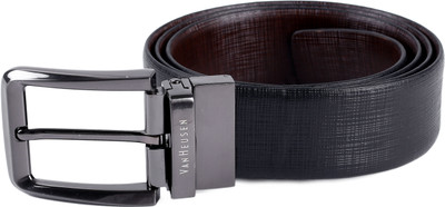 

Van Heusen Men Brown, Black Metal Reversible Belt, Black and brown