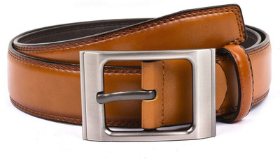 

Buckle Up Men Formal Tan Artificial Leather Belt