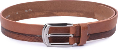 

Buckle Up Men Tan Genuine Leather Belt