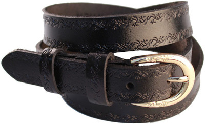 

Lion Heart Women Casual Black Genuine Leather Belt