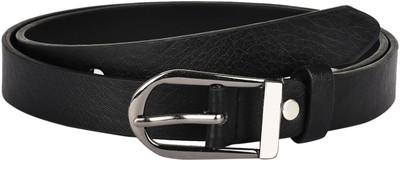 

Buckle Up Women Formal Black Artificial Leather Belt