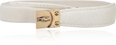 

Calvino Girls Casual, Evening/Party White Artificial Leather Belt