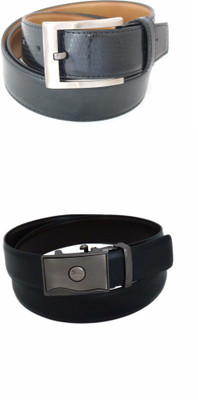 

SFA Men Formal Black Artificial Leather Reversible Belt