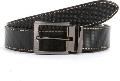 

Royster Callus Men Casual Black Genuine Leather Belt