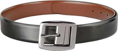 

Teakwood Men Casual Black Genuine Leather Reversible Belt