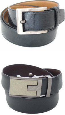 

SFA Men Formal Black Artificial Leather Reversible Belt