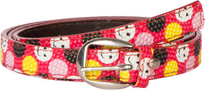 

ESHTYLE Girls Casual, Party, Evening Pink Artificial Leather Belt