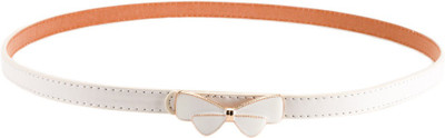 

Tiekart Women Casual White Synthetic Belt