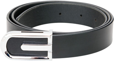 

Vermello Men Casual, Formal Black Genuine Leather Belt, 3510blk
