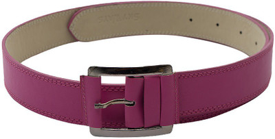 

Skyways Men Evening/Party, Casual Pink Artificial Leather Belt, Pink-02