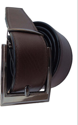 

AmahapGlamourDaze Men Formal Brown Artificial Leather Belt
