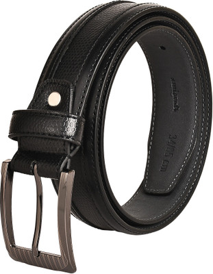 

Amicraft Men Black Genuine Leather Belt, Black;brown