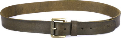 

Louis Philippe Men Brown Genuine Leather Belt, Olive