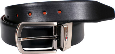 

Tommy Hilfiger Men Casual, Formal Black, Tan Genuine Leather Belt