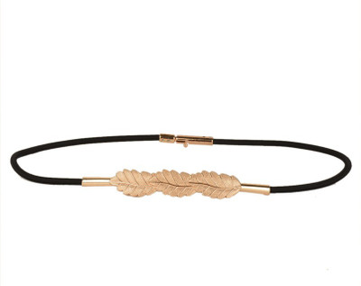 

Tiekart Women Casual Black Metal Belt