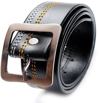 

MADLEY Men Black Genuine Leather Belt