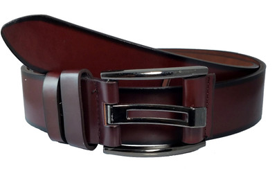 

Ammvi Creations Men Casual Brown Synthetic Belt, Brown;coffee brown