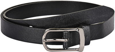

Buckle Up Women Formal Black Artificial Leather Belt