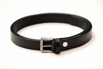 

Tops Women Formal Black Genuine Leather Belt