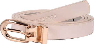 

Lino Perros Women Casual White Artificial Leather Belt