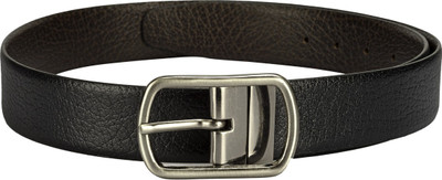 

TKWD Leathers Men Casual Black Genuine Leather Reversible Belt