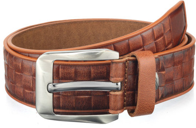 

Teakwood Men Brown Genuine Leather Belt