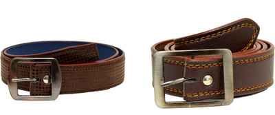 

Tiwari Collection Men Brown Artificial Leather Belt