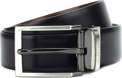 Van Heusen Men Black, Brown Metal Reversible Belt