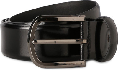

Peter England Men Black Genuine Leather Belt