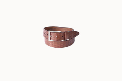 

Pellezzari Men Casual Brown Genuine Leather Belt