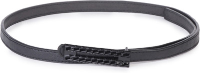 

Buckle Up Women Black Artificial Leather Belt