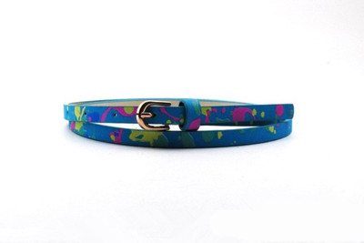 

Roma Brothers Women Blue, Pink, Green Genuine Leather Belt, Blue-3