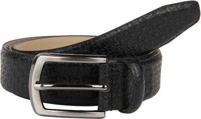 

Lino Perros Men Formal Black Artificial Leather Reversible Belt, B001