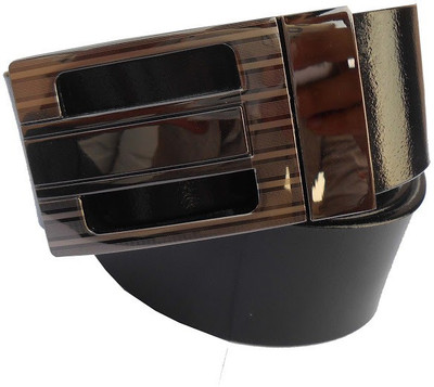 

B.S.Chadha Group Men Formal Black Genuine Leather Belt