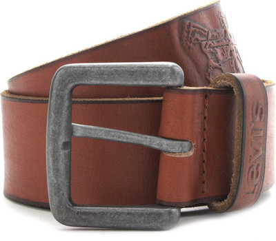 

Levi's Men Tan Genuine Leather Belt