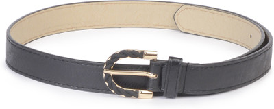 

Buckle Up Women Black Artificial Leather Belt