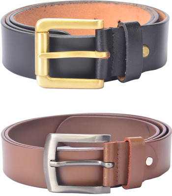 

Hidelink Men Formal Black Genuine Leather Belt