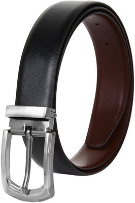 

ZACHARIAS Men Formal, Party, Evening Black, Brown Genuine Leather Reversible Belt