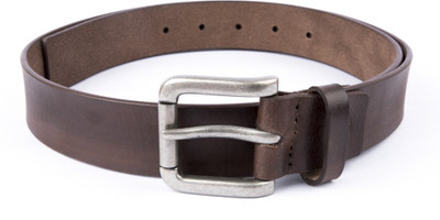 

Leather Hub Men Casual Brown Genuine Leather Belt