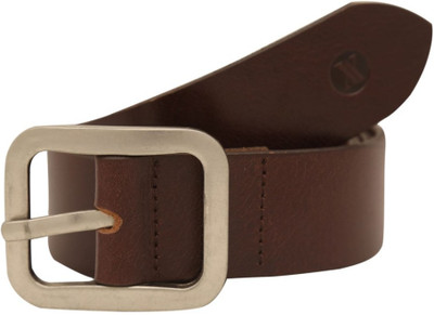 

Viari Men Casual Brown Genuine Leather Belt, Dark brown